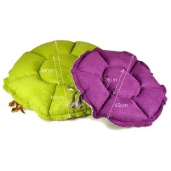 LAUREN DESIGN Legowisko DAISY - tropic / różowe minky 65cm