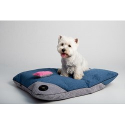 LAUREN DESIGN Poduszka FRIDA - granatowa (pikowana) 100 x 80 cm