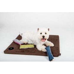 LAUREN DESIGN Materac DEMI - brązowy (pikowany) 85 x 70 x 5 cm