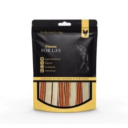 FITMIN For Life Dog Treat Chicken & Cod Sandwich 70g