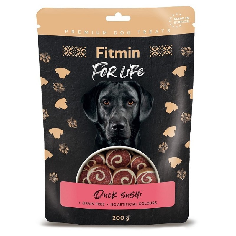 FITMIN Dog For Life Treat Duck Sushi 200g