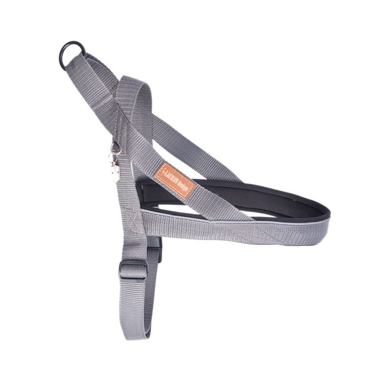 LAUREN DESIGN Classic Szelki norweskie - szare XXL