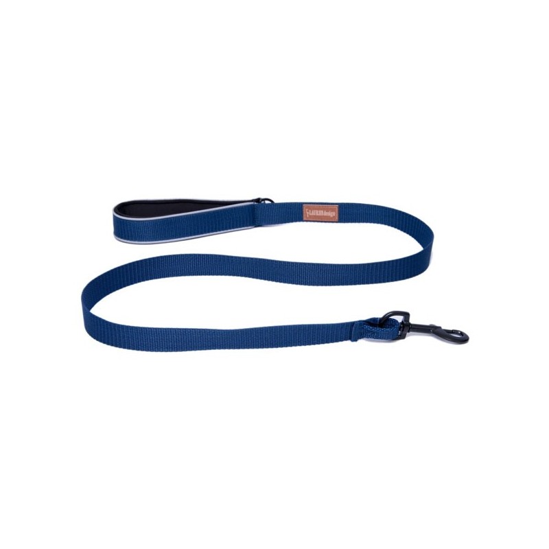 LAUREN DESIGN Classic Smycz krótka - granat 2,5 x 150 cm