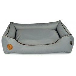 LAUREN DESIGN Kanapa / Legowisko CEZAR OUTDOOR - szara kodura 110 x 90 cm