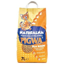 PIGWA Drzewna podściółka dla kotów i gryzoni 7l PROMO Uszkodzenie ubytek