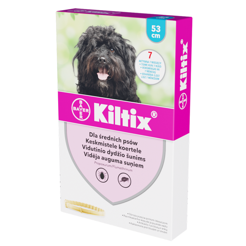 BAYER Obroża Kiltix dla psów 53 cm