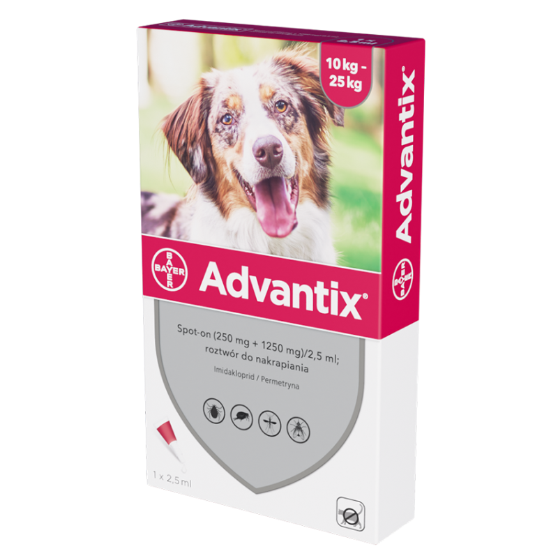 BAYER Advantix Spot-on 10kg - 25kg 10kg - 25kg ( 4x 2,5ml)