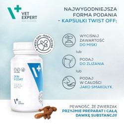 VETEXPERT Skin and Coat - Skóra i sierść 30kaps. (Twist Off)