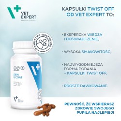 VETEXPERT Skin and Coat - Skóra i sierść 30kaps. (Twist Off)