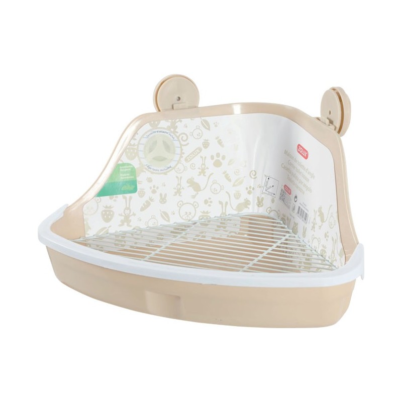 ZOLUX Toaleta narożna dla gryzoni - Beżowa Duża