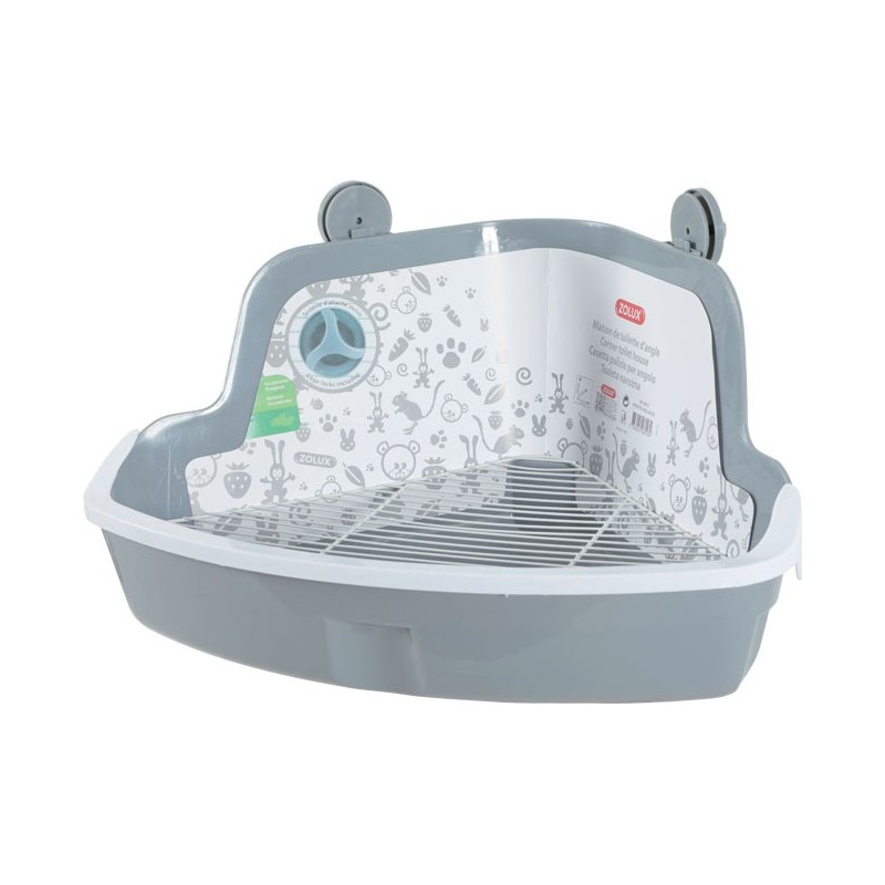 ZOLUX Toaleta narożna dla gryzoni - Szara Mała