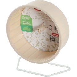 ZOLUX Kołowrotek plastikowy na metalowej podstawie 12 cm - beżowy