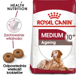ROYAL CANIN Medium Ageing 10+ karma sucha dla psów dojrzałych ras średnich, po 10 roku życia 2x 15kg