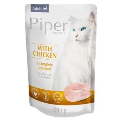 PIPER Animals - dla kota z kurczakiem (saszetka) 10x 100g