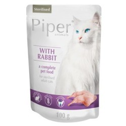 PIPER Animals Sterilised - dla kota z królikiem (saszetka) 100g