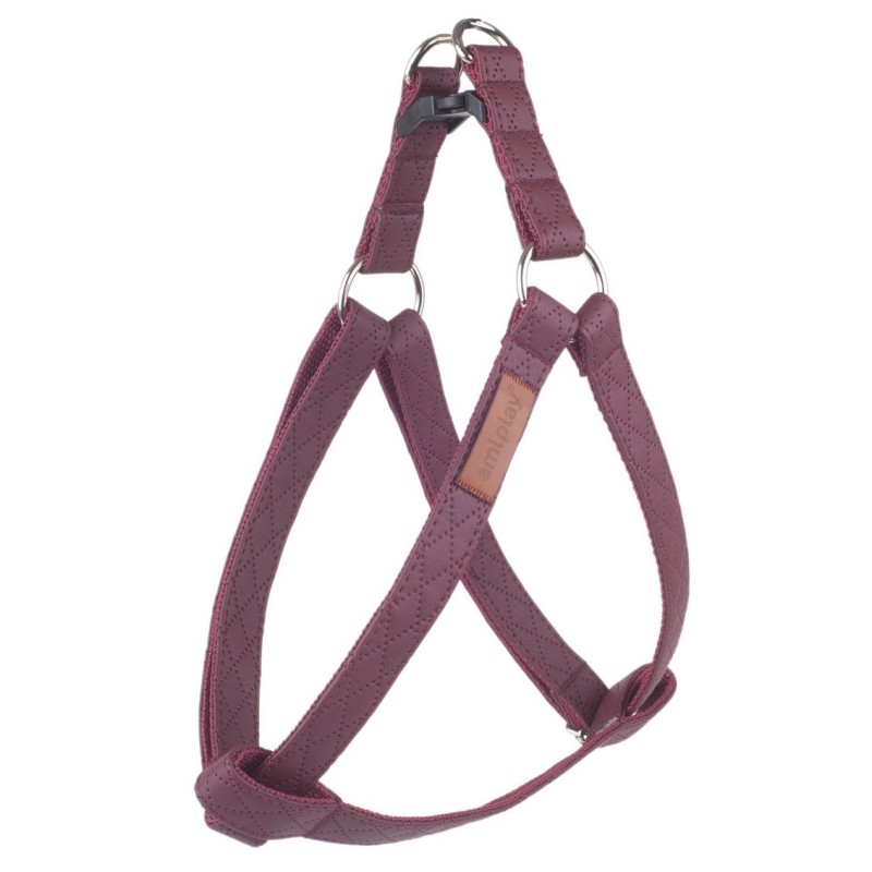 AMIPLAY Szelki regulowane Cambridge - Bordowe L