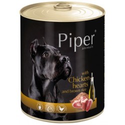 PIPER Serca kurczaka z ryżem brązowym (puszka) 800g