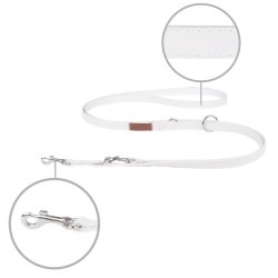 AMIPLAY Smycz regulowana 6 in 1 Lincoln - Biała S