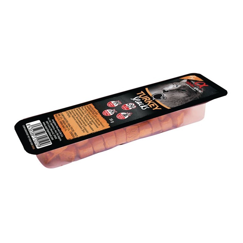 ALPHA SPIRIT Przysmak Turkey Snacks - kostki z indykiem 35g