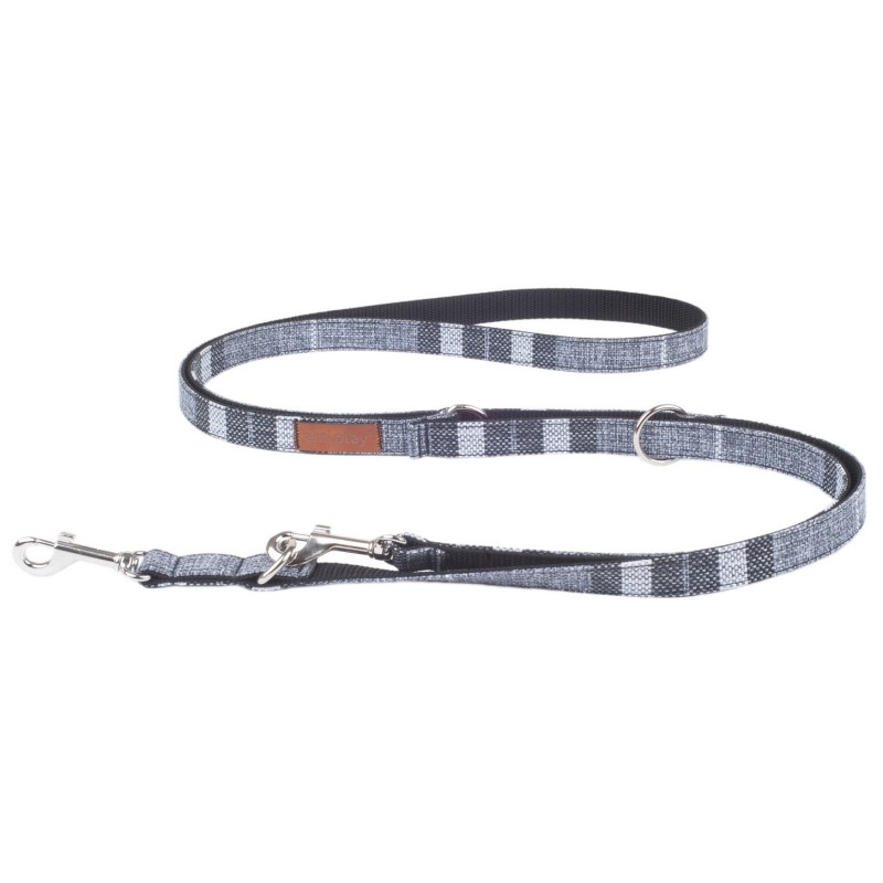 AMIPLAY Smycz regulowana 6 in 1 London - Szara L