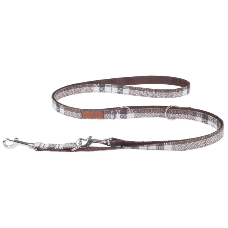 AMIPLAY Smycz regulowana 6 in 1 London - Brązowa L