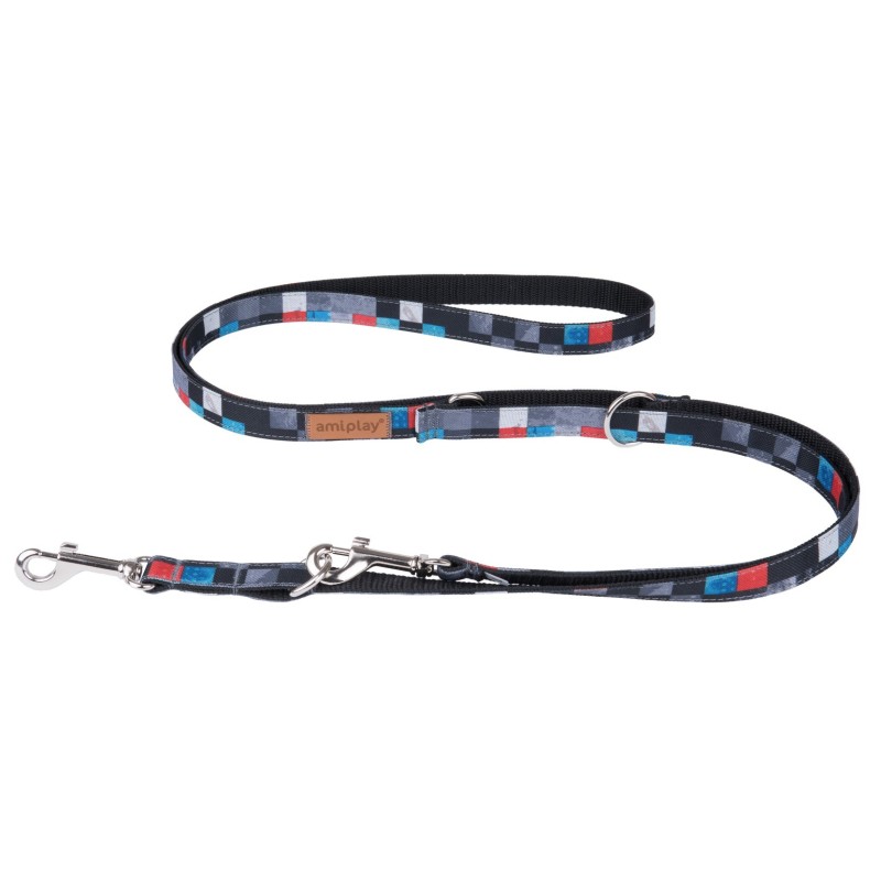AMIPLAY Smycz regulowana 6 in 1 Adventure - Kostka XL