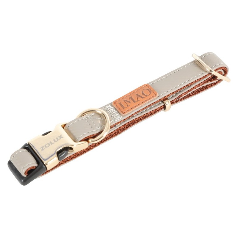 ZOLUX Obroża IMAO Mayfair - szara 25mm