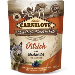 CARNILOVE DOG Pouch Ostrich and Blackberries (saszetka) 12x 300g