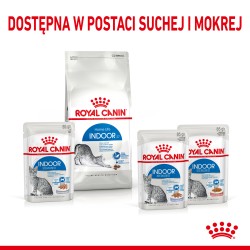 ROYAL CANIN Indoor Sterilised w sosie, karma mokra w sosie dla kotów dorosłych, sterylizowanych, przebywających wyłącznie w domu