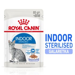 ROYAL CANIN Indoor Sterilised w galaretce, karma mokra dla kotów dorosłych, sterylizowanych, przebywających wyłącznie w domu 85g