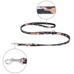 AMIPLAY Smycz regulowana 6 in 1 Safari - Panterka S
