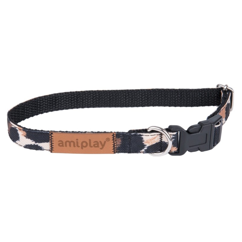 AMIPLAY Obroża regulowana Safari - Panterka M