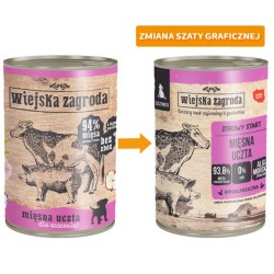 WIEJSKA ZAGRODA dla szczeniąt - Mięsna uczta 400g