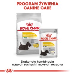 ROYAL CANIN Mini Dermacomfort karma sucha dla psów dorosłych, ras małych, o wrażliwej skórze, skłonnej do podrażnień 2x 8kg