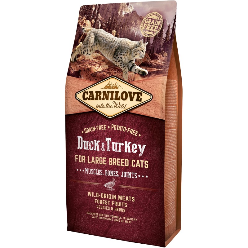 CARNILOVE CAT Grain-Free Duck and Turkey For Large Breed - Kaczka i indyk 6 kg