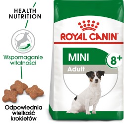 ROYAL CANIN Mini Adult 8+ karma sucha dla psów dojrzałych od 8 do 12 roku życia, ras małych 2kg