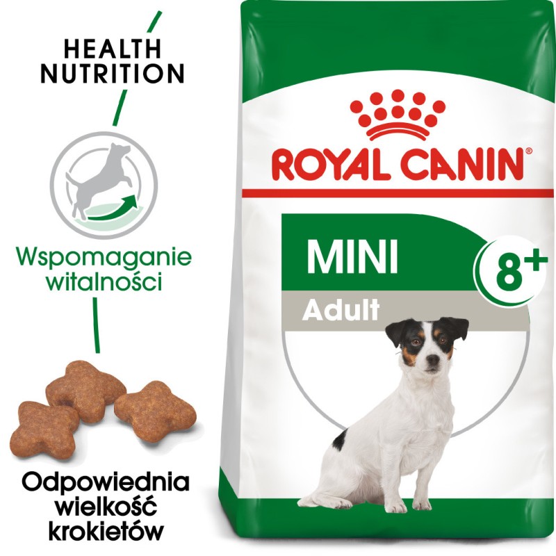 ROYAL CANIN Mini Adult 8+ karma sucha dla psów dojrzałych od 8 do 12 roku życia, ras małych 2kg