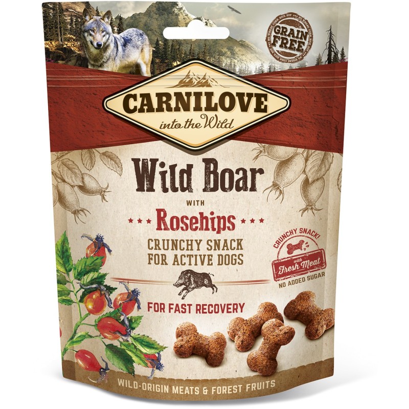 CARNILOVE DOG Snack Crunchy Wild Boar and Rosehips 200g