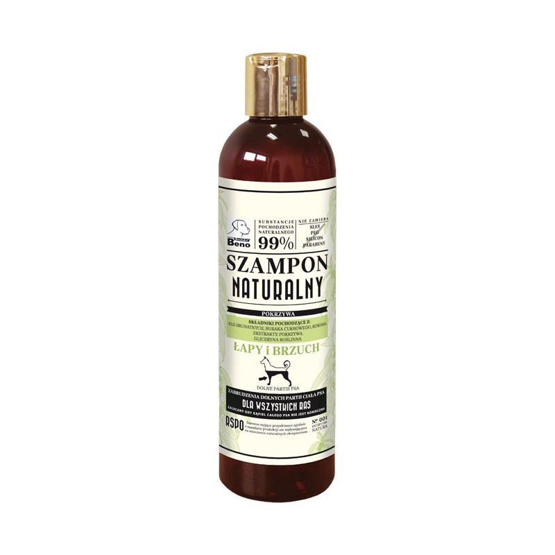 SUPER BENO Naturalny szampon - łapy i brzuch 300ml