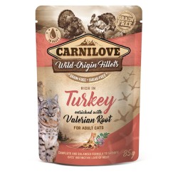 CARNILOVE CAT Pouch Turkey and Valerian (saszetka) 12x 85g