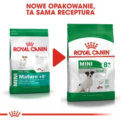 ROYAL CANIN Mini Adult 8+ karma sucha dla psów dojrzałych od 8 do 12 roku życia, ras małych 8kg
