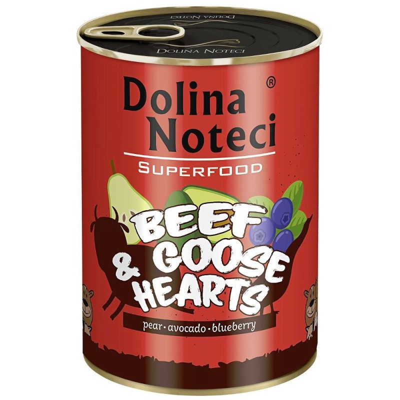 DOLINA NOTECI Superfood Wołowina i Serca Gęsi 400g