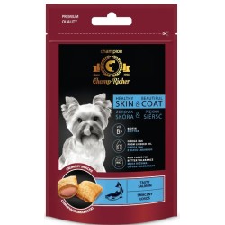 CHAMP-RICHER Smakołyki skóra i sierść z łososiem 90g