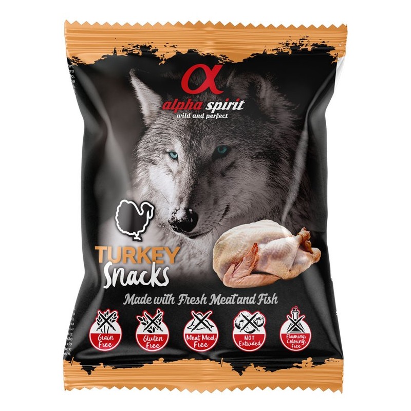 ALPHA SPIRIT Indyk - Przysmak w kostkach dla psa 50g