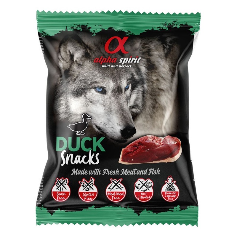 ALPHA SPIRIT Kaczka - Przysmak w kostkach dla psa 50g