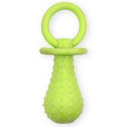 PET NOVA Smoczek z dzwonkiem o aromacie mięty 14cm - żółty