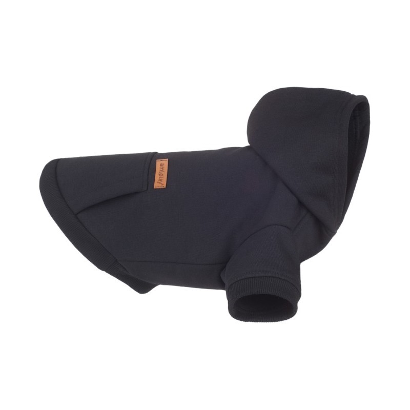 AMIPLAY Bluza z kapturem TEXAS - czarna 35 cm