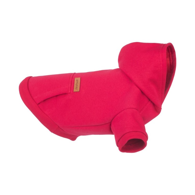 AMIPLAY Bluza z kapturem TEXAS - Czerwony 40 cm