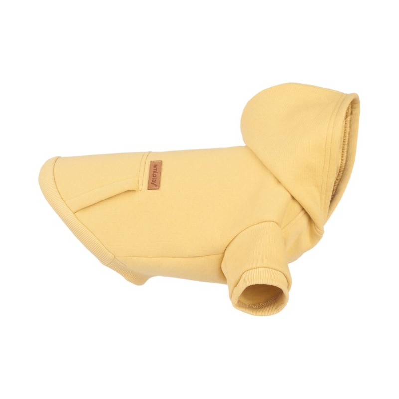 AMIPLAY Bluza z kapturem TEXAS - Żółta 50 cm