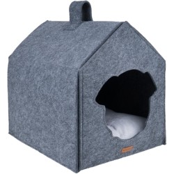 AMIPLAY Domek dla psa Quick Press 2in1 Hygge - Szary